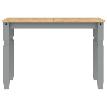 Mesa De Comedor Corona Madera Maciza De Pino Gris 112x60x75 Cm_2