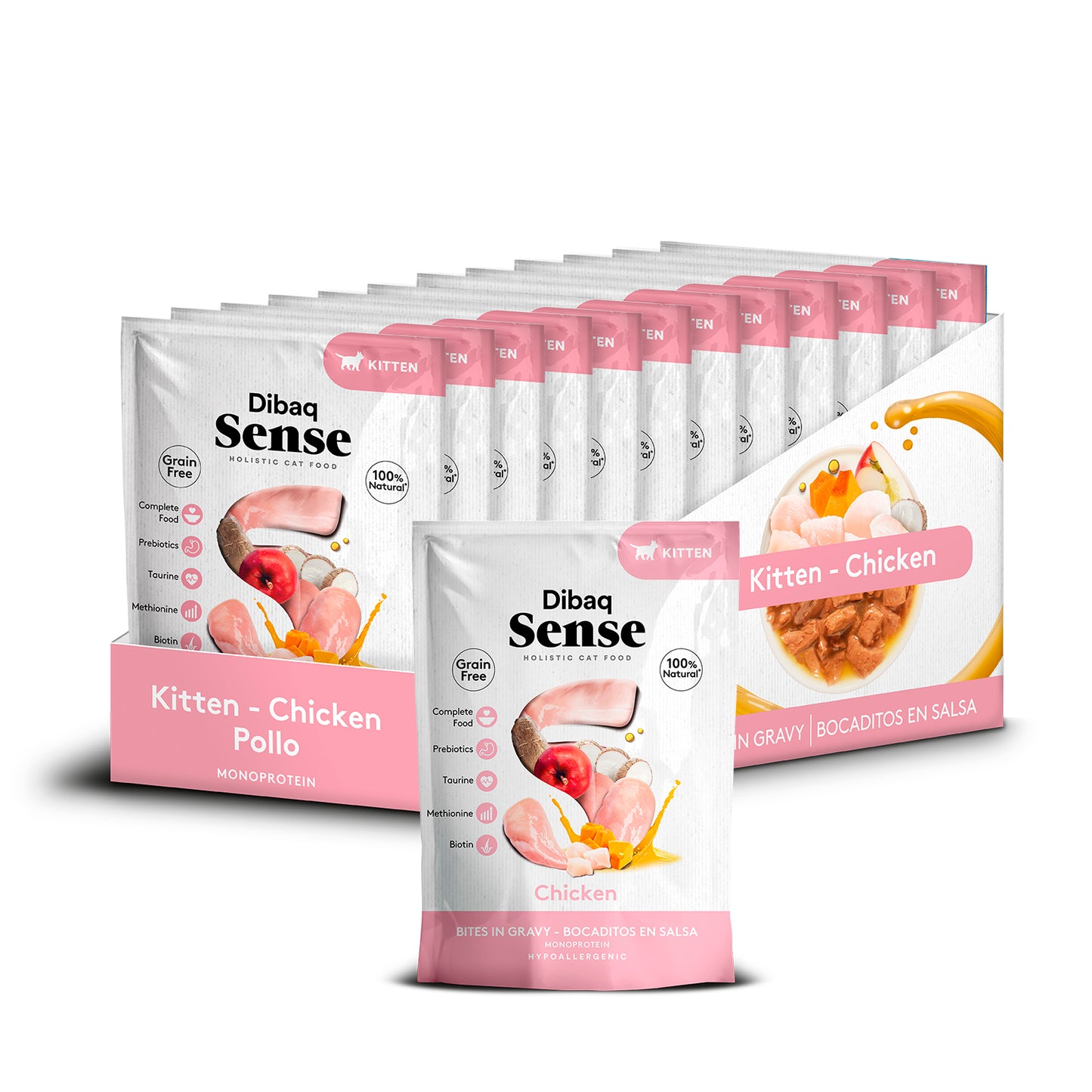 Dibaq Sense Bocaditos En Salsa Gatito, 12 Unidades X 100gr_0