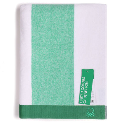 Toalla De Playa 90x160cm 450gsm Terry 100%algodon Verde Casa Benetton