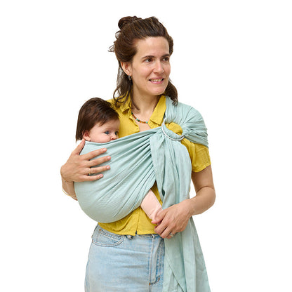 Bandolera Portabebé Momawo Fresh Menta Bambú