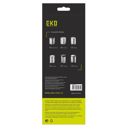 Eko Set De Bolsas De Basura a 3-6 L 24x30 Piezas Blanco_2