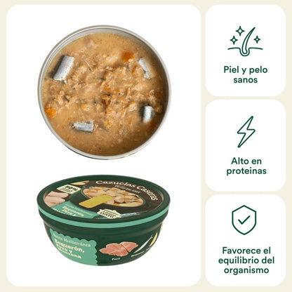 Cazuelas Caseras Boquerón, Pavo y Manzana Wild Balance 280g