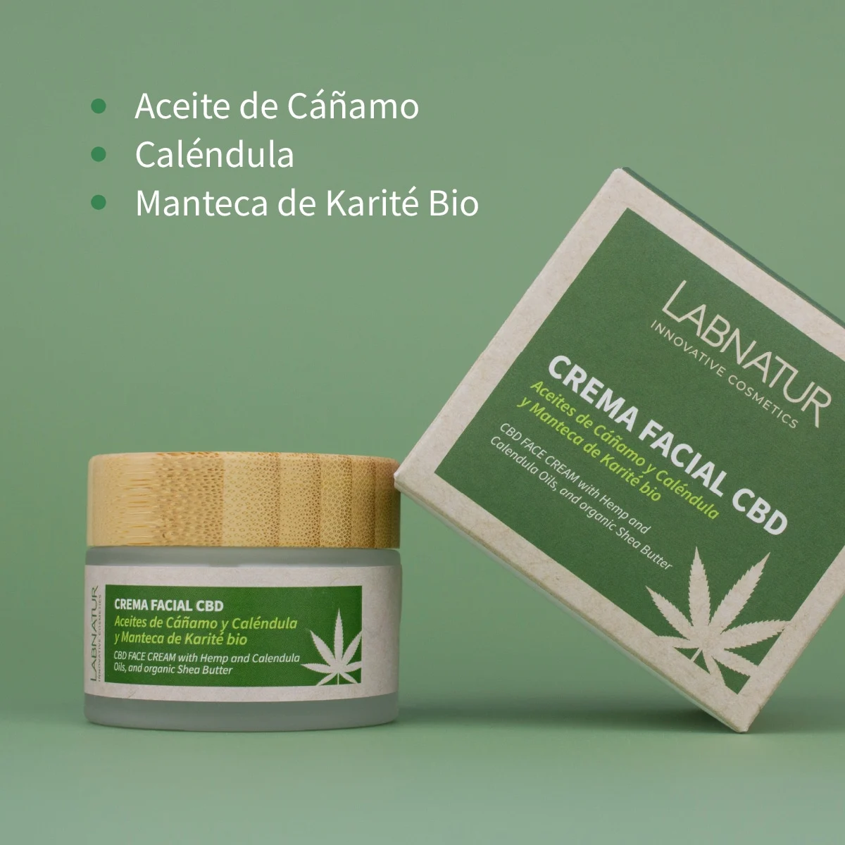 Crema Facial Cbd Labnatur 50 Ml | Hidratante | Calmante | Cuidado Facial Diario_1