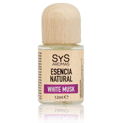 Esencia Natural White Musk SYS Aromas 12 ml | Aroma Floral y Fresco | Para Quemadores y Humidificadores_0
