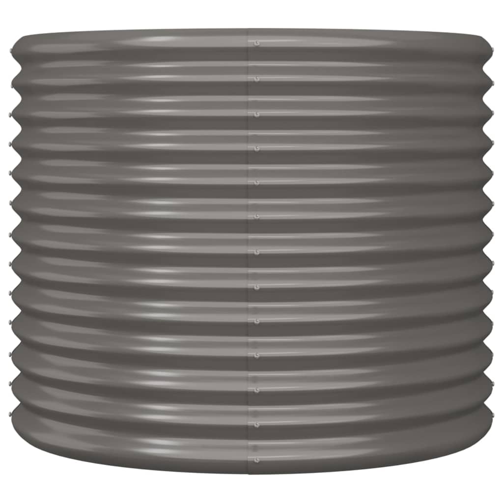 Jardinera De Acero Galvanizado Gris 80x80x68 Cm_2