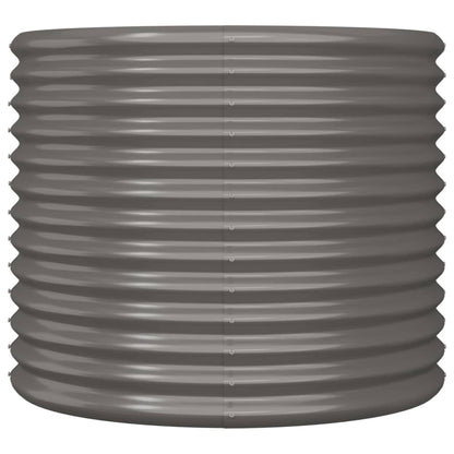 Jardinera De Acero Galvanizado Gris 80x80x68 Cm_2