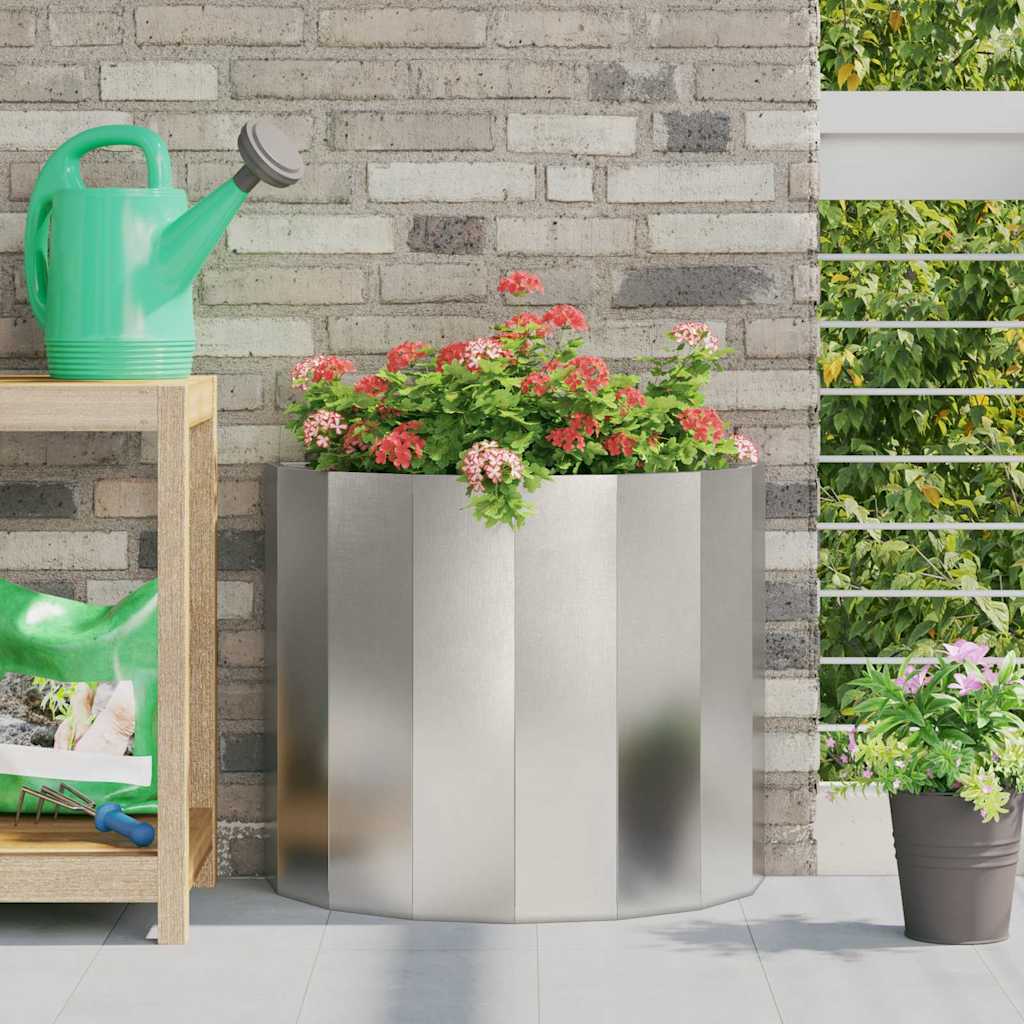 Jardinera Plateado 60 X 30 X 50 Cm Acero Inoxidable_1