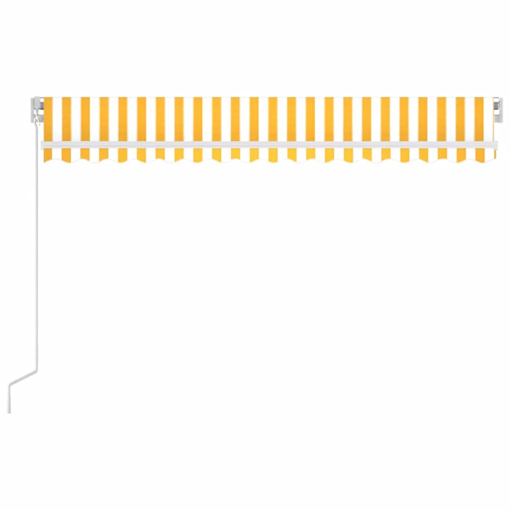 Toldo Retráctil Manual Con Led Amarillo Y Blanco 400x300 Cm_2