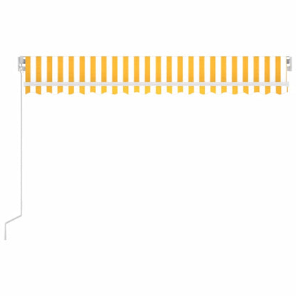 Toldo Retráctil Manual Con Led Amarillo Y Blanco 400x300 Cm_2