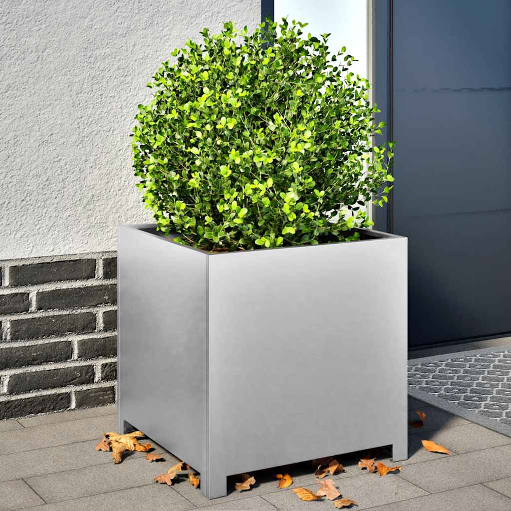 Jardinera De Acero Galvanizado 50x50x50 Cm_1