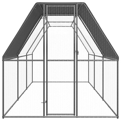 Vidaxl Jaula Gallinero De Exterior De Acero Galvanizado 2x6x2 M_1