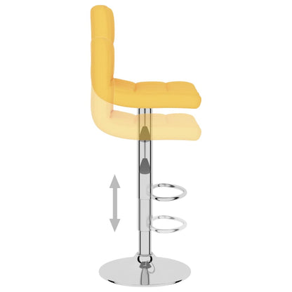 Taburete De Cocina De Tela Amarillo Mostaza_4