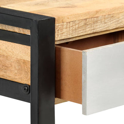 Mesa Consola De Madera Maciza De Mango 130x30x76 Cm_4