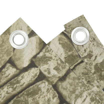 Pantalla De Privacidad De Balcón Pvc Look Piedra 400x120 Cm / Vetonek_5