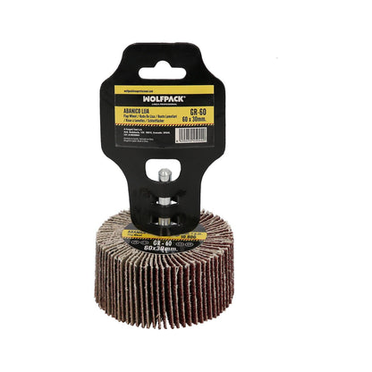Abanico Lija Grano 60 Medida Ø 60 X 30 Mm. Disco Abrasivo Laminas, Ruedas Mil Hojas, Ruedas Abrasivas,lijado,desbaste,pulir_2