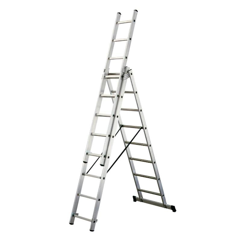 Escalera Aluminio Industrial 14+14+14   3x4 Mt._0
