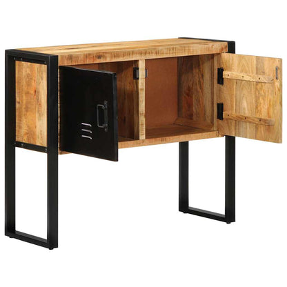 Mueble Consola Madera Maciza De Mango 90x35x75 Cm_3