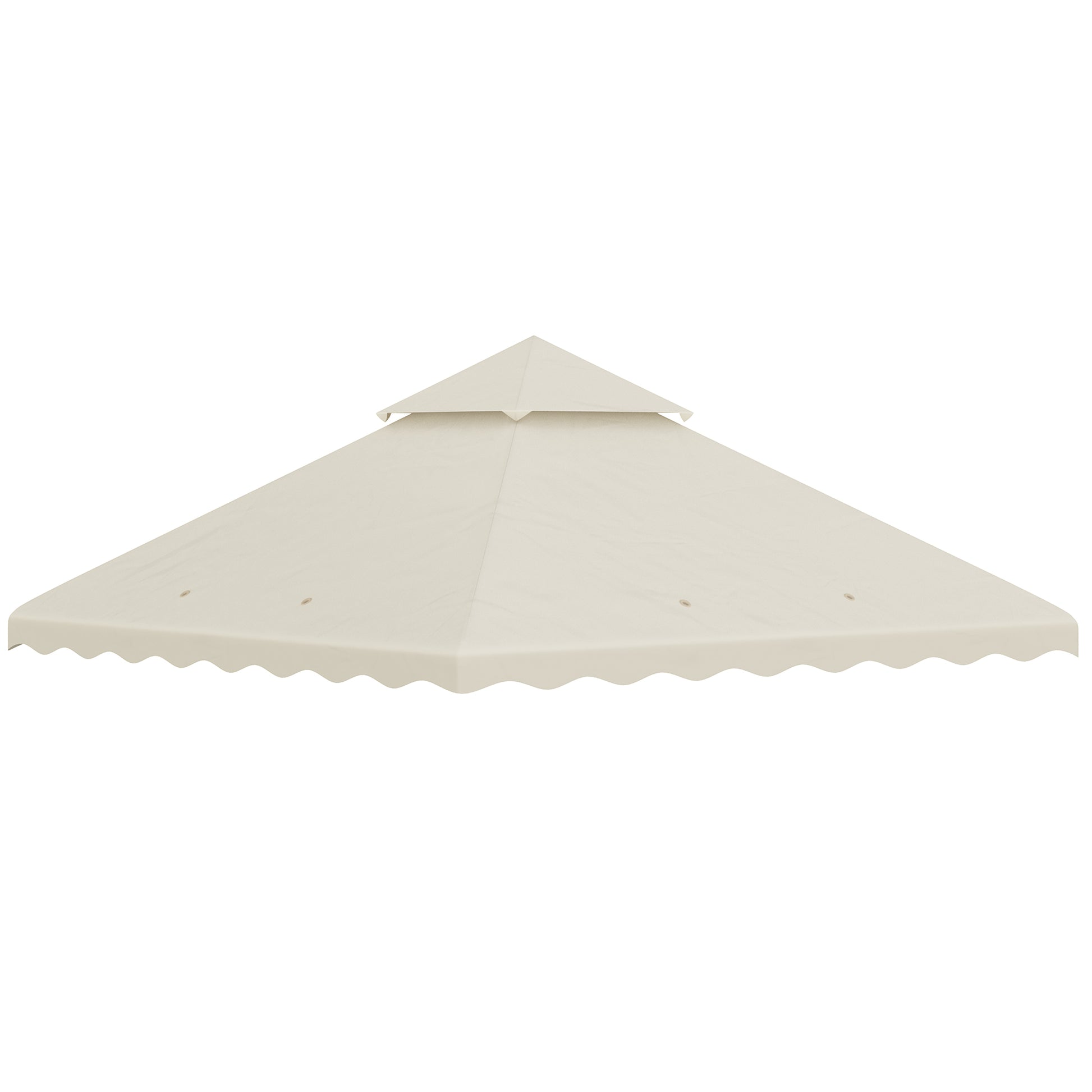 Outsunny Techo De Repuesto Para Cenador 3x3 M Con Techo Doble Crema_0