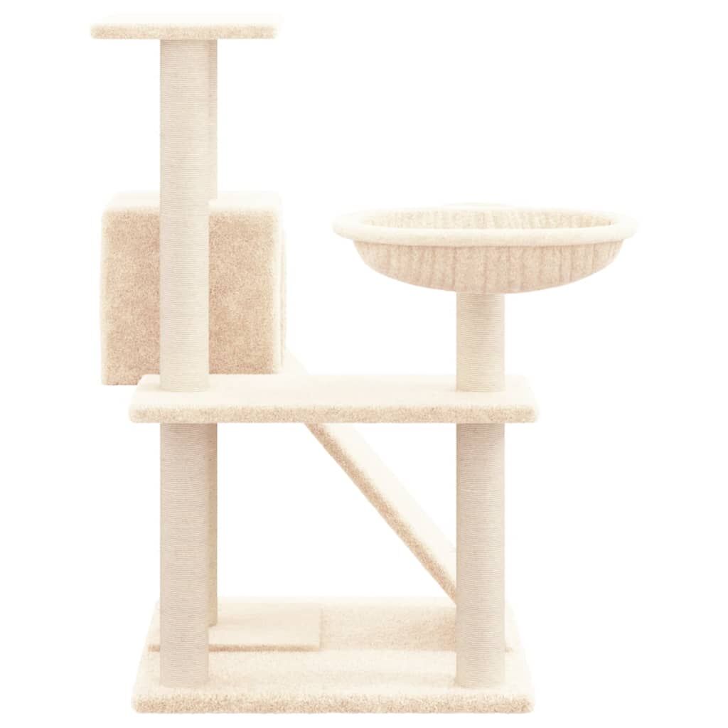 Vidaxl Rascador Para Gatos Con Postes De Sisal Color Crema 82 Cm_3