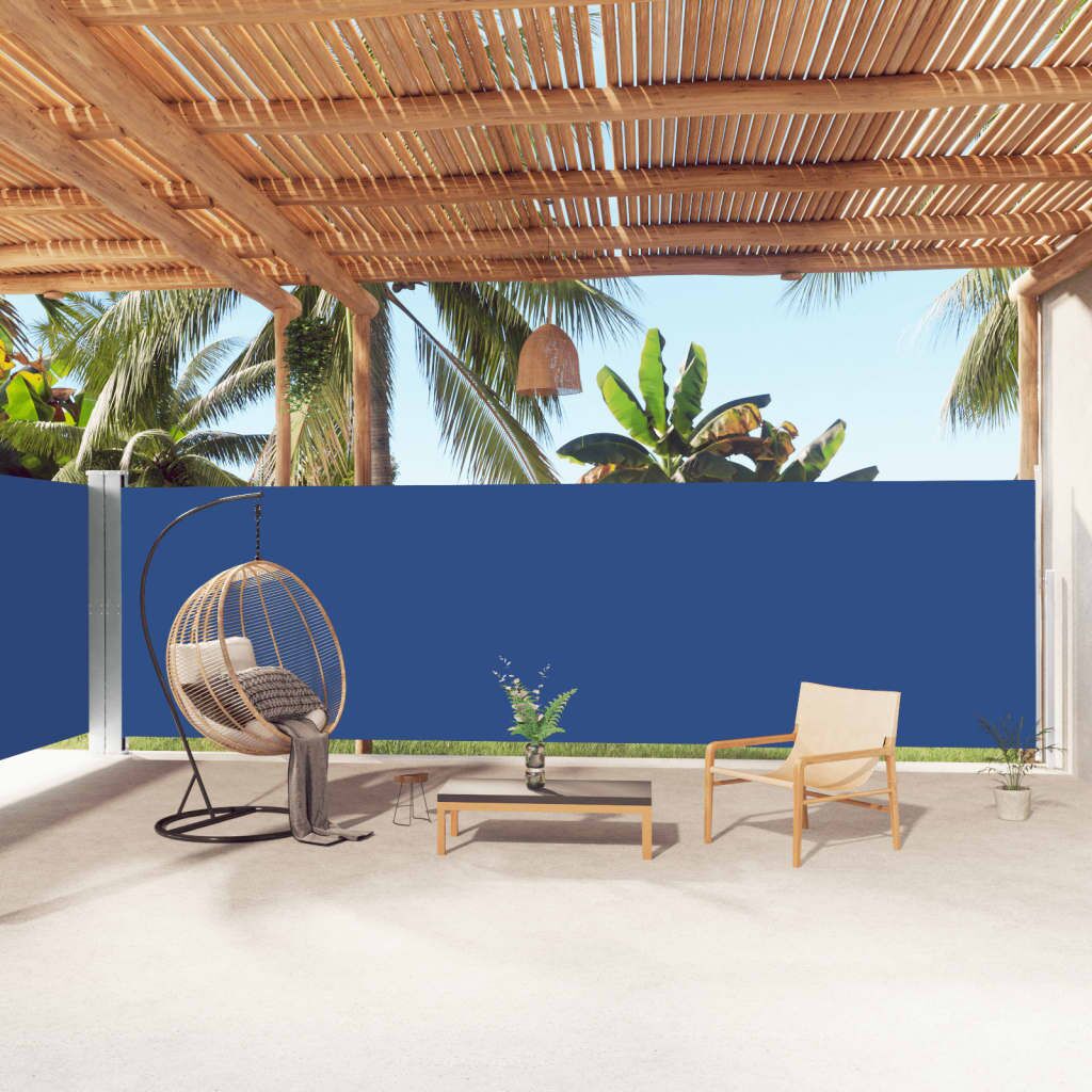 Vidaxl Toldo Lateral Retráctil Azul 180x1000 Cm_1