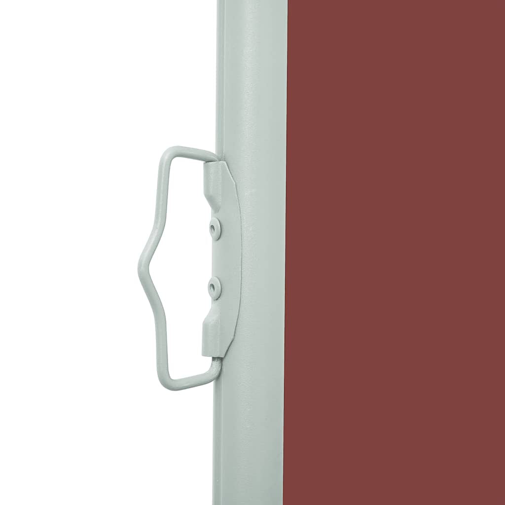 Vidaxl Toldo Lateral Retráctil De Jardín Marrón 120x500 Cm_3