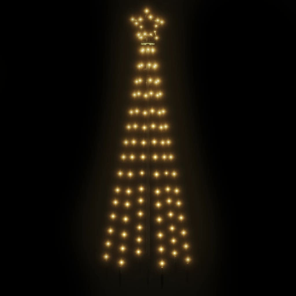 Vidaxl Árbol De Navidad Con Pincho 108 Led Blanco Cálido 180 Cm_3