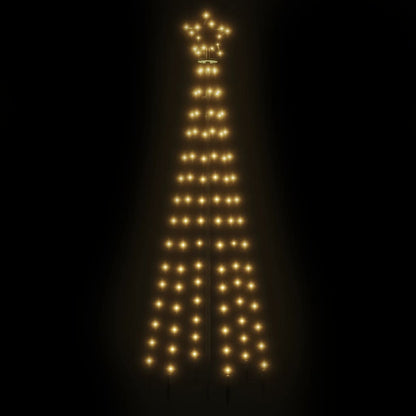 Vidaxl Árbol De Navidad Con Pincho 108 Led Blanco Cálido 180 Cm_3