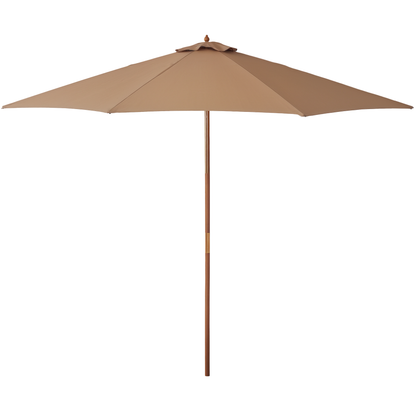 Outsunny Sombrilla De Jardín Ø300 Cm Con Sistema De Polea Y Techo Ventilado_0