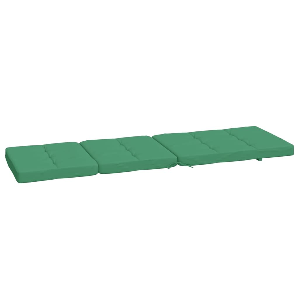 Vidaxl Cojines Para Tumbona 2 Uds Tela Oxford Verde_4