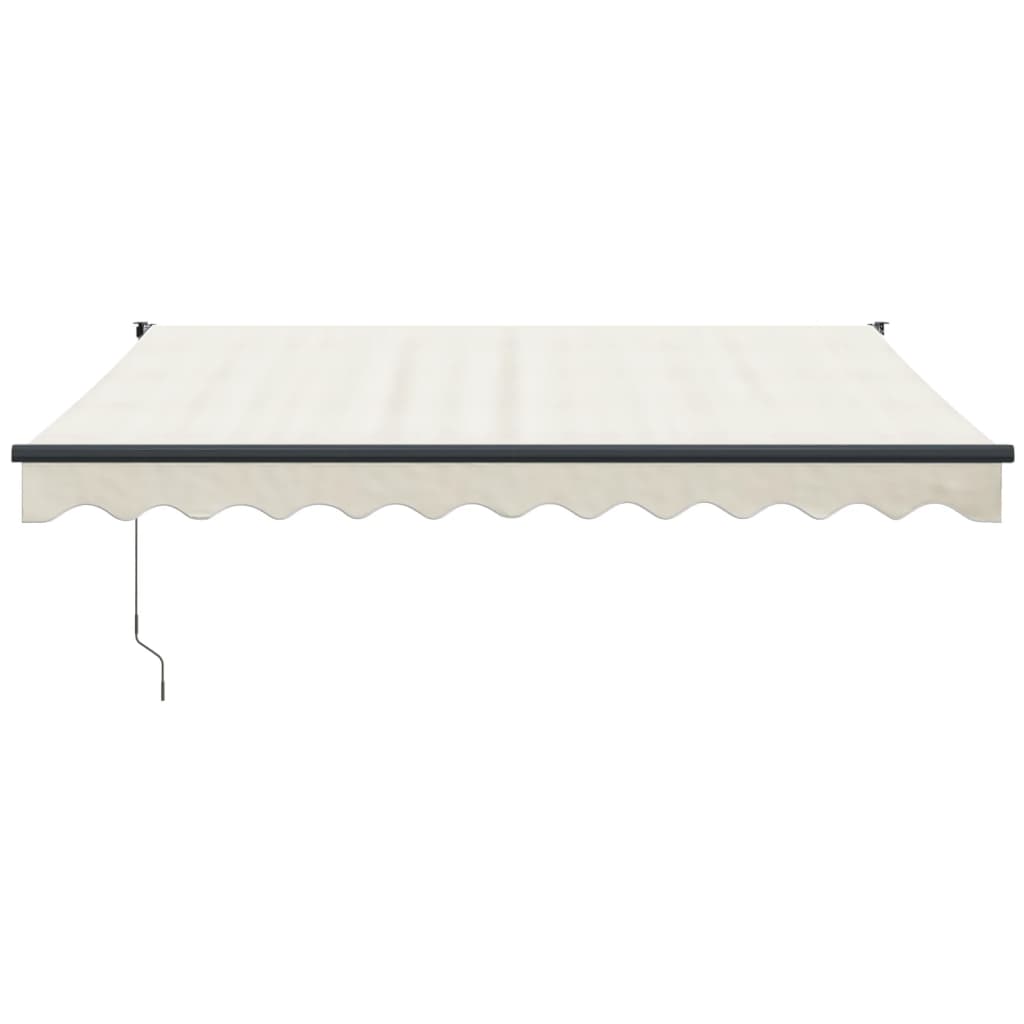 Toldo Retráctil Aluminio Y Tela Color Crema 3,5x2,5 M_2