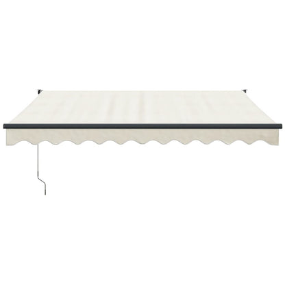 Toldo Retráctil Aluminio Y Tela Color Crema 3,5x2,5 M_2