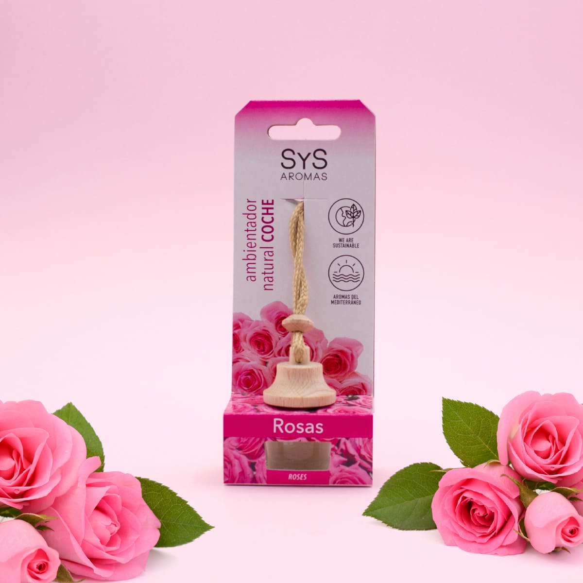 Ambientador Coche Rosas Style 7 ml SYS Aromas | Fragancia Floral | Aroma Duradero para Vehículo_1