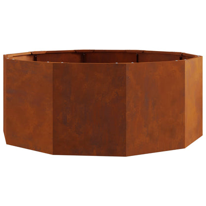 Jardinera Oxidado 90 X 90 X 35 Cm Acero Autopatinable_0