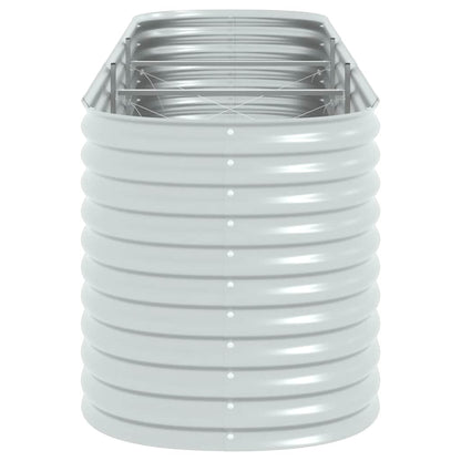Arriate De Acero Galvanizado Plateado 320x80x81 Cm_5