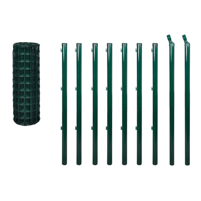 Set De Euro Valla Acero Verde 10x1 M / Vetonek_0