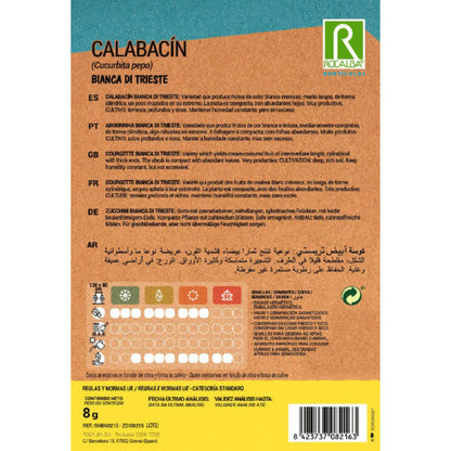 Semillas de Calabacín bianca di trieste