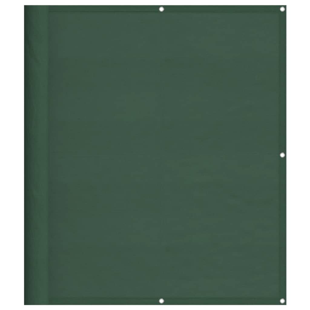 Vidaxl Pantalla De Balcón 100% Poliéster Oxford Verde Oscuro 120x700cm_0