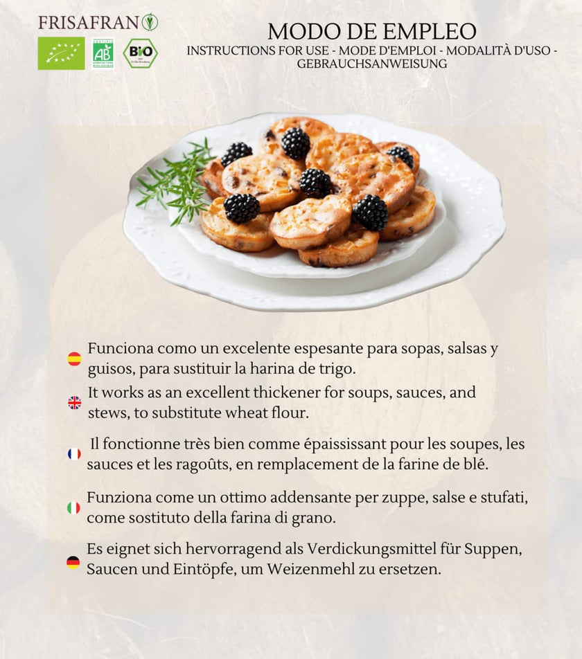 Harina De Coco En Polvo Ecológica | Calidad | Frisafran