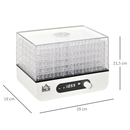 Homcom Deshidratador De Alimentos 400w Con Temperatura Ajustable_2