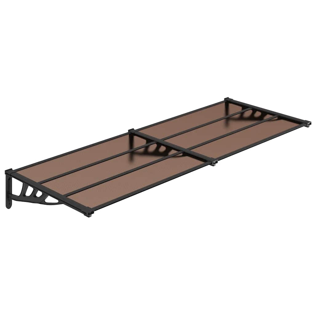 Marquesina De Puerta Policarbonato Negro 239x90 Cm_0