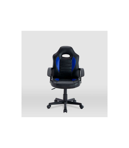 Silla Gaming Zoe Tapizada En Piel Sintética Negro/azul, 92/102cm(alto) 56cm(ancho) 54cm(l_0