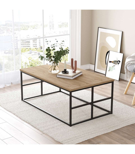 Mesa De Centro Malena Acabado Natural, 40cm(alto) 100cm(ancho) 60cm(fondo)._0