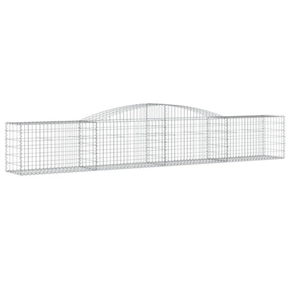 Cestas De Gaviones 10 Uds Forma De Arco Hierro 400x50x60/80 Cm_2