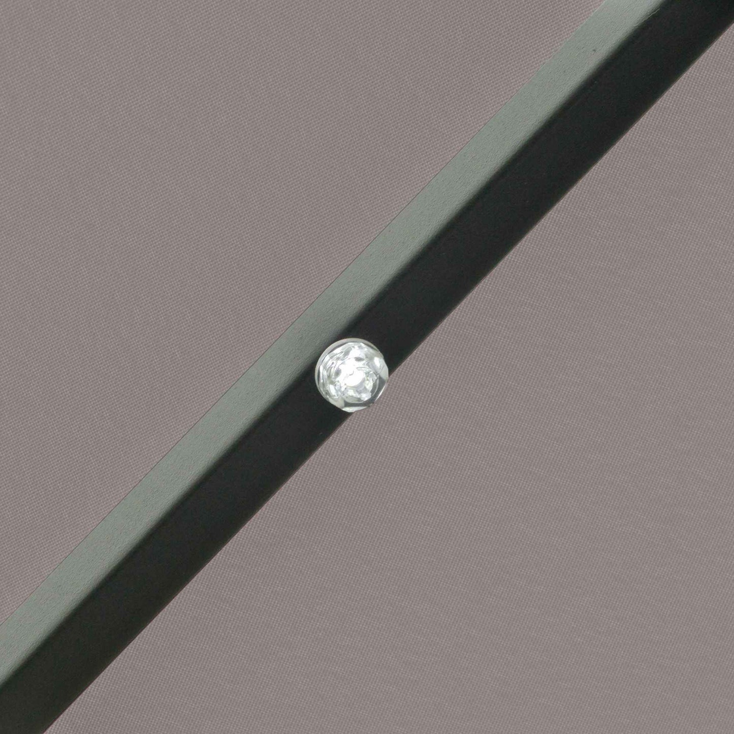 Outsunny Sombrilla Jardín Con 32 Luces Led Solares Inclinable Ø265x233 Cm Gris_3