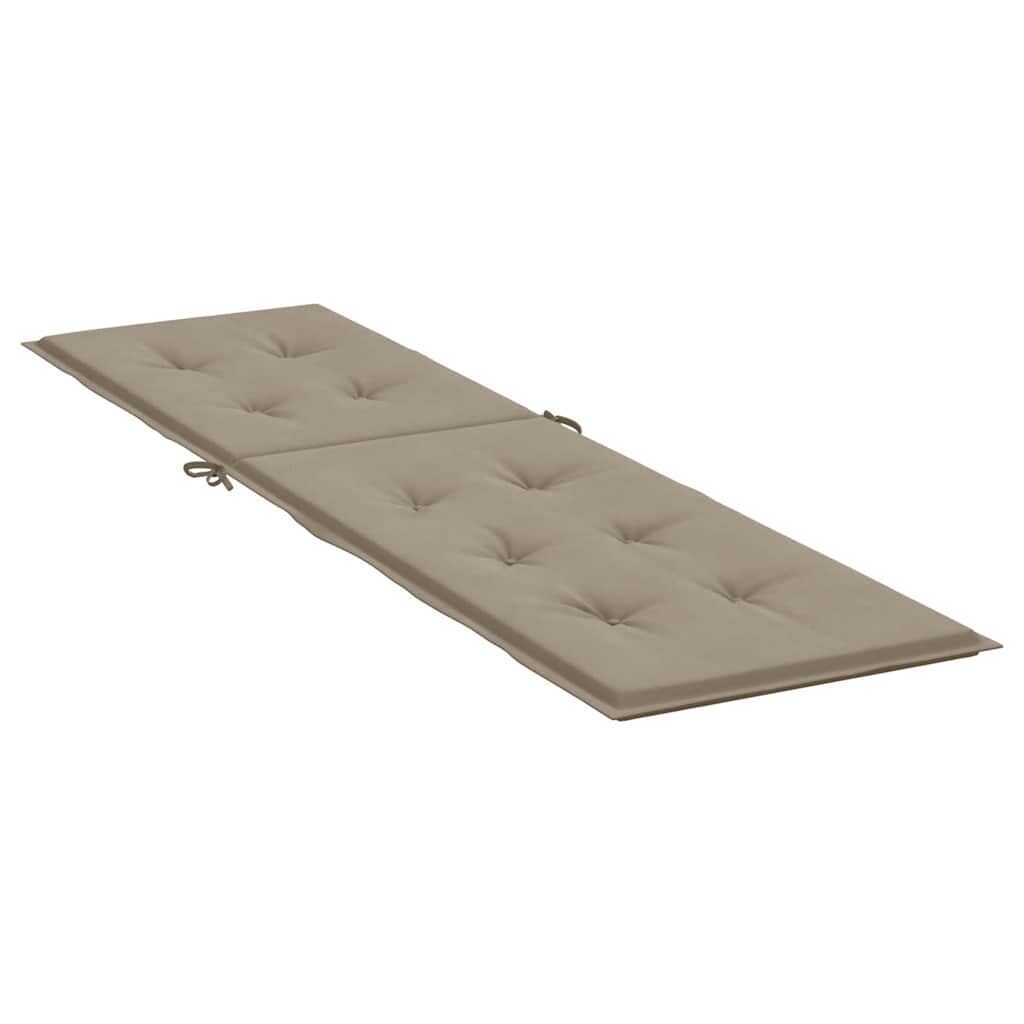 Vidaxl Cojín Para Tumbona Gris Taupe (75+105)x50x4 Cm_3