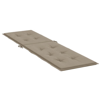 Vidaxl Cojín Para Tumbona Gris Taupe (75+105)x50x4 Cm_3