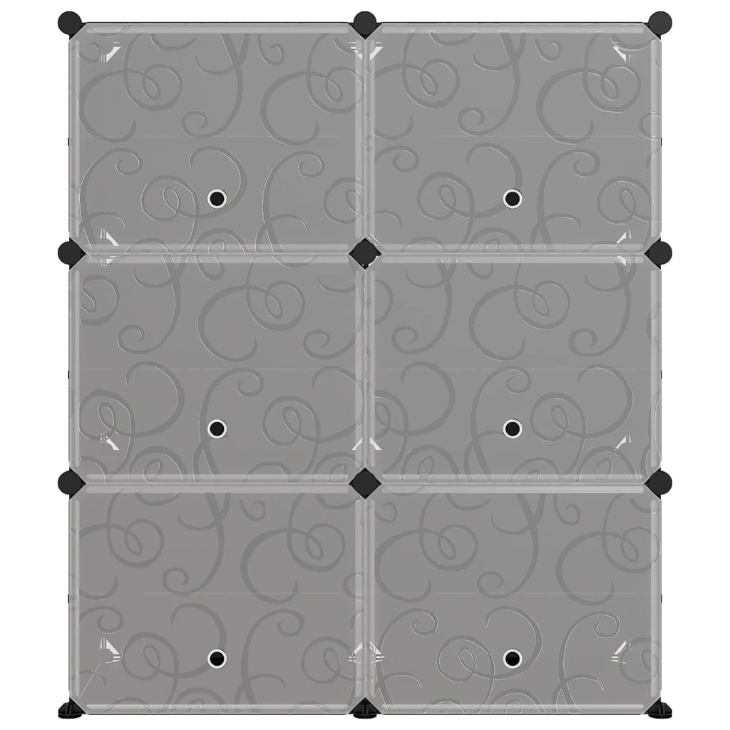 Zapatero Pp Negro 84,5x31x93,5 Cm / Vetonek_4