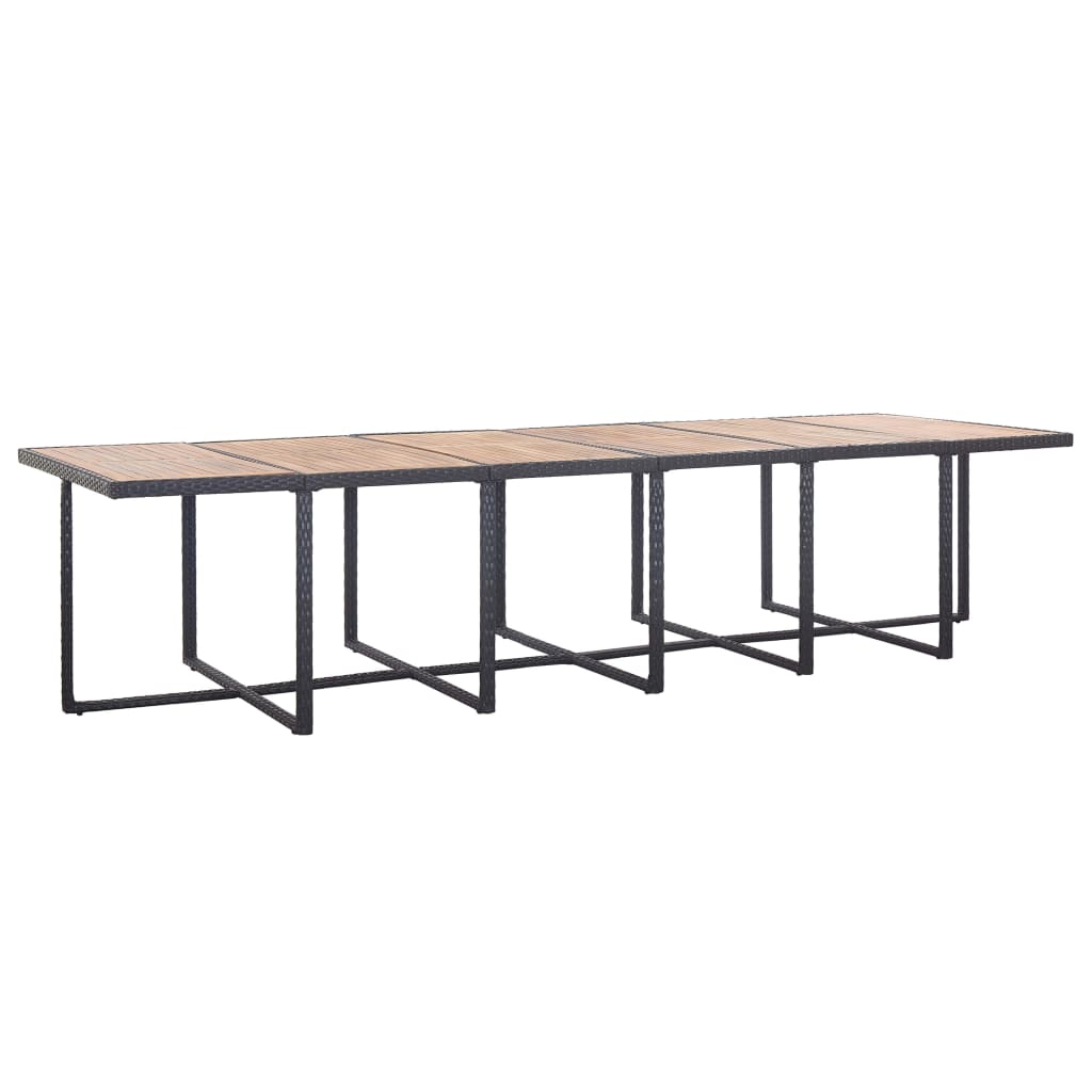 Vidaxl Set Comedor De Jardín 17 Piezas Y Cojines Ratán Sintético Negro_3