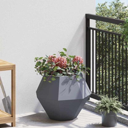 Jardinera Gris Antracita 50 X 50 X 40 Cm Acero_3