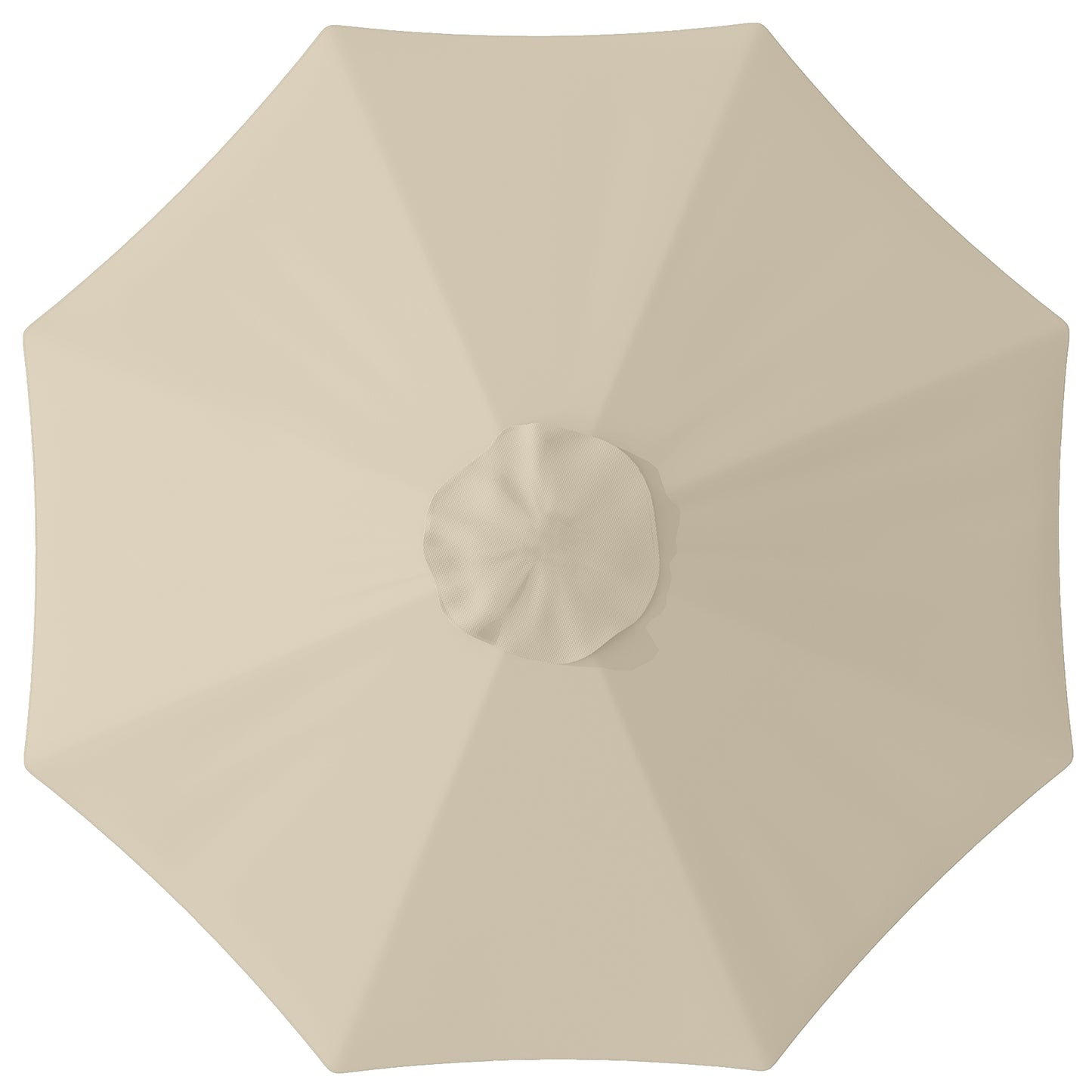 Outsunny Toldo De Recambio De Sombrilla De 3 M Con Ventilación Superior Caqui_0